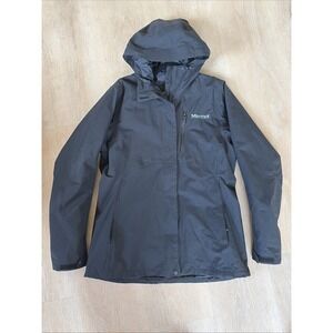 Marmot Women's Minimalist Pertex Waterproof RainJacket, Size Large Black
